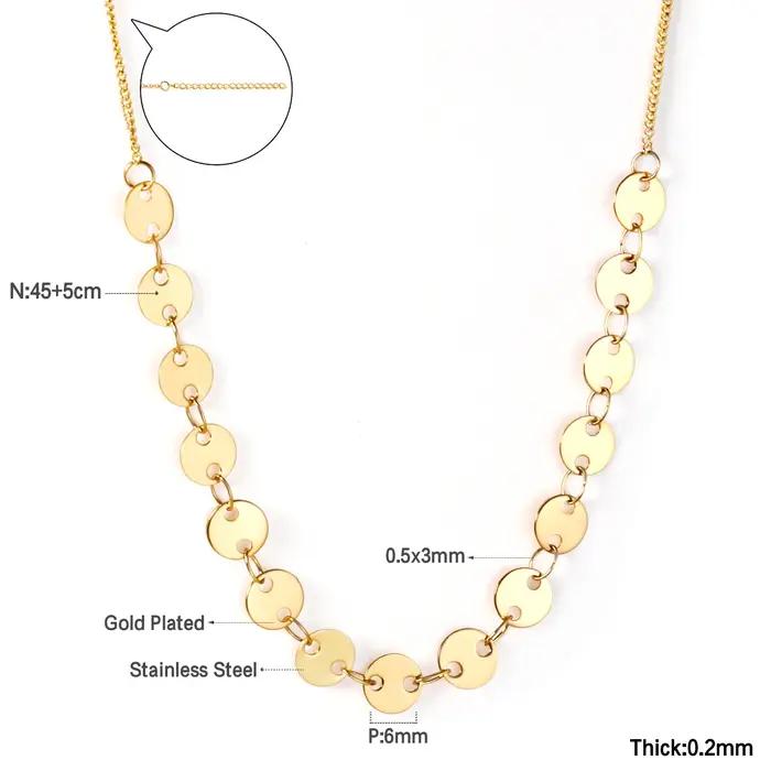 LUXUKISSKIDS femme Collier бижутерия chaînes dorées colliers bohême étoile coeur élégant en acier inoxydable bijoux à la mode