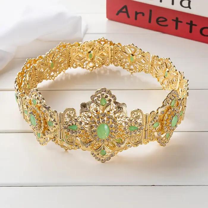 Bijoux De Luxe En ou Style Marocain Clip Fleur Creuse Arad Mariage Dérsynchronisation Patients Environnement accessoire