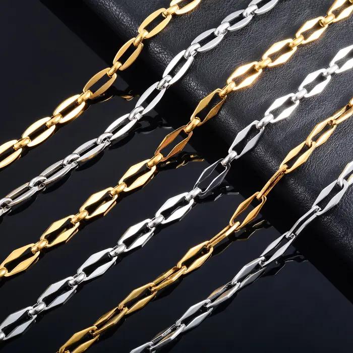 Collier Long de Base en Acier Inoxydable pour Homme et Femme