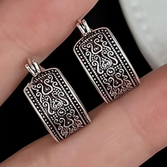 Boucles d'oreilles gothiques en argent Sterling 925 pour femmes