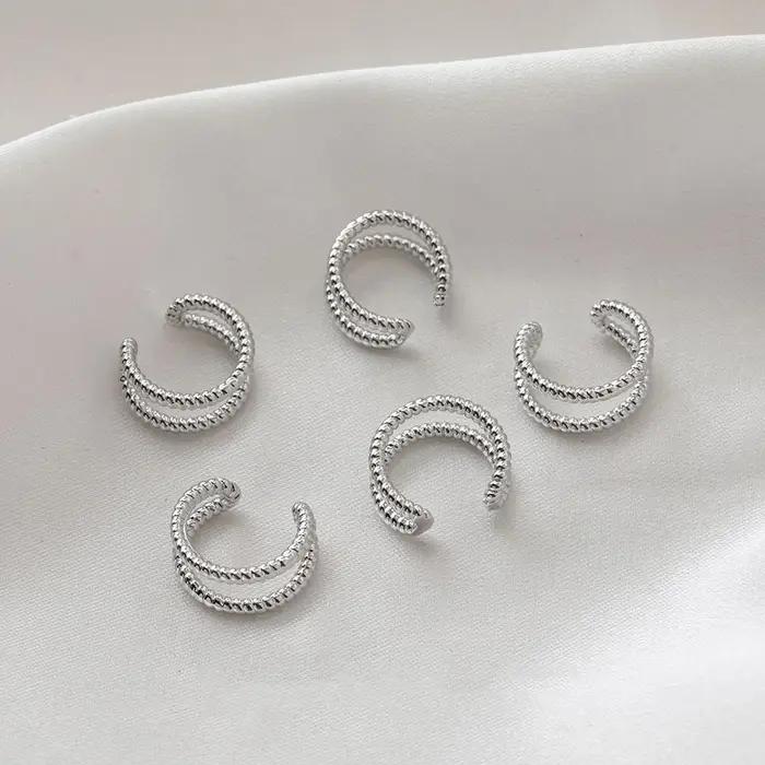 Réinitialisation d'oreille indolore plaqué or 14 carats