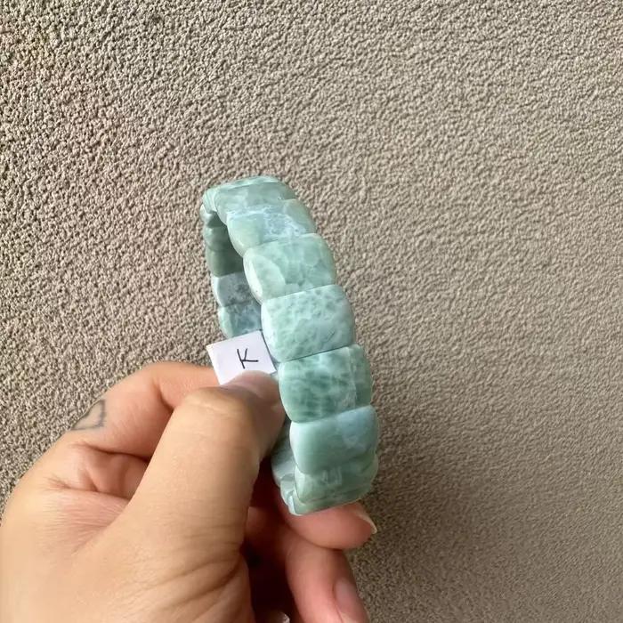 Bracelet en larimar naturel pectolite de cuivre pour femmes style sportif occasion spéciale partys occasions particulières cadeaux
