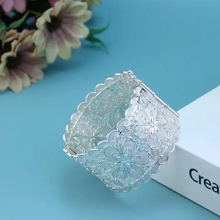 Sunspicems couleur or grand Bracelet arabe femmes manchette