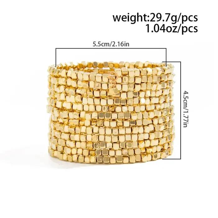 Bracelet large multicouche Vintage pour femmes