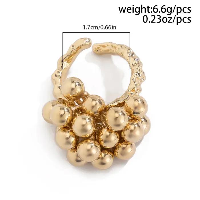IngeSight.Z – petite bague boule CCB au Design créatif pour femmes et hommes