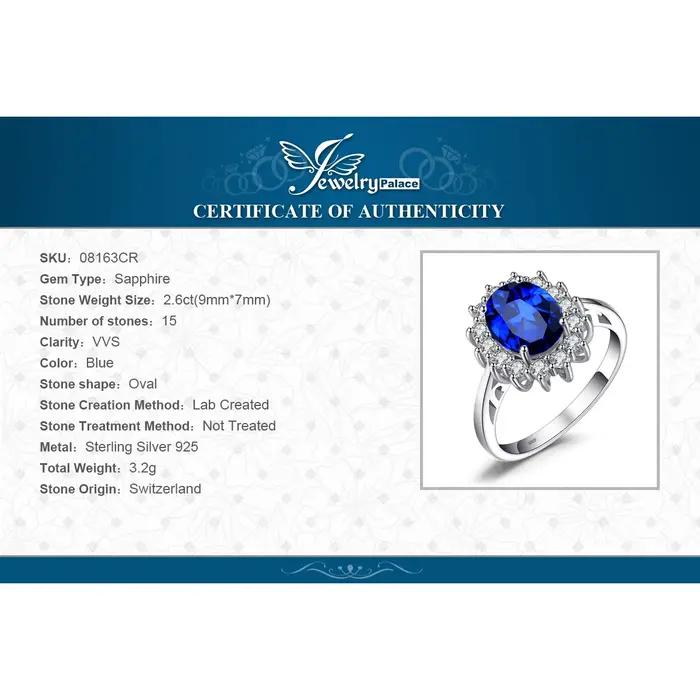 Bague de fiançailles princesse Diana en argent Sterling 925