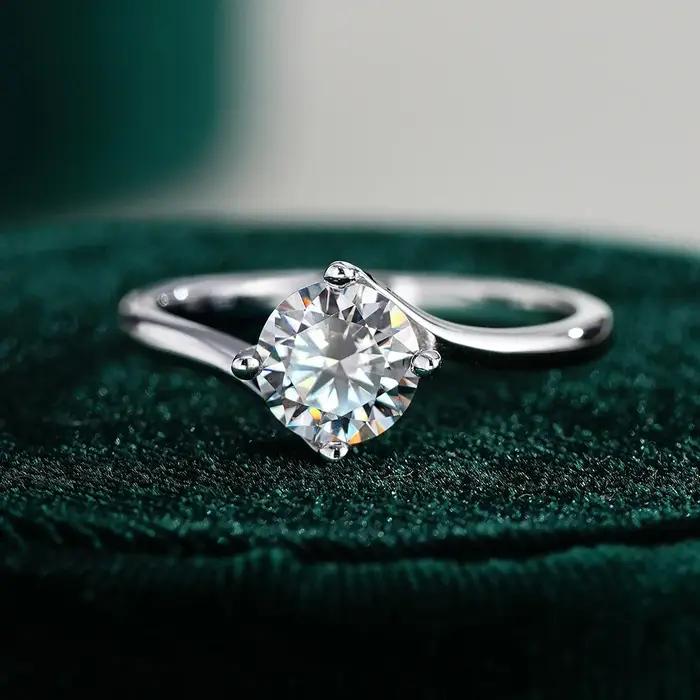 Belle alliance de mariage en platine massif PT950