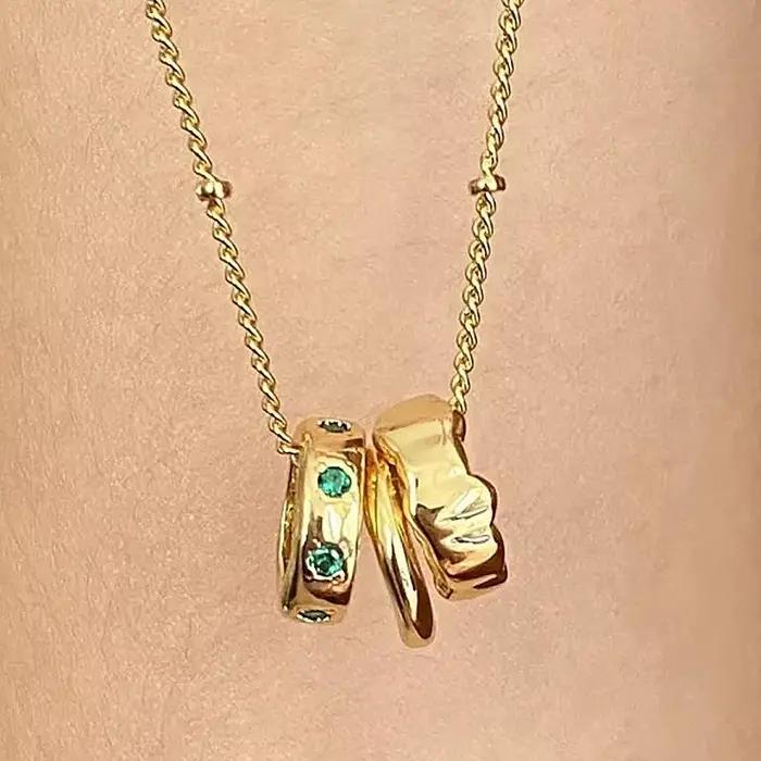 Collier vintage en diamant vert brillant pour femmes ensembles de bijoux mariage soirée de gala occasions spéciales