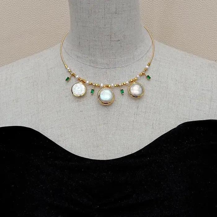 YYGEM – collier ras du cou plaqué or