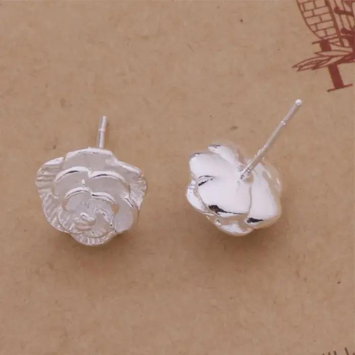 Boucles d'oreilles en Argent Sterling 925 aux Formes Géométriques Subtiles pour Femmes Occasions Spéciales