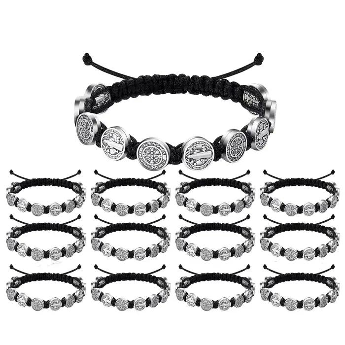 Bracelets San Benito Protection Croix Amitié Unisexe Élégant Occasions Spéciales Cadeau Fête Baptême Naissance