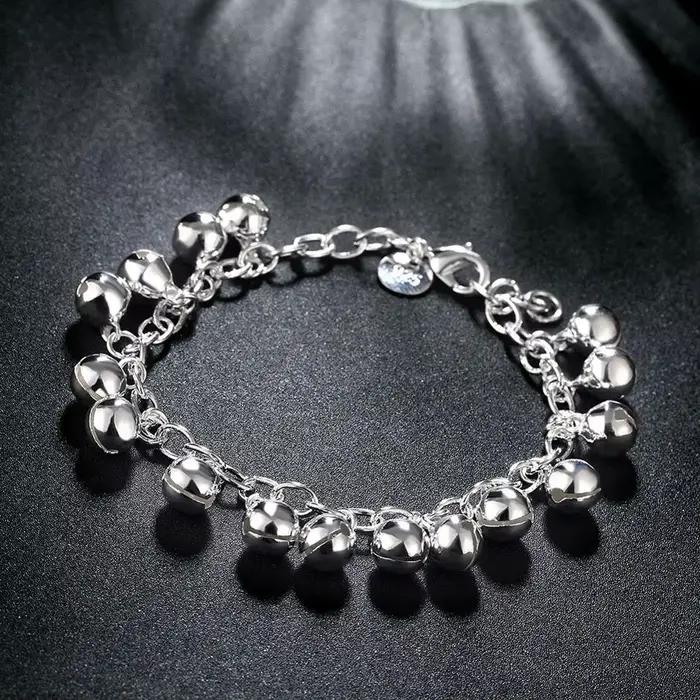 DOTEFFIL – Bracelet à cloches rondes en argent Sterling 925 pour femmes, bijoux de fête de fiançailles et de mariage