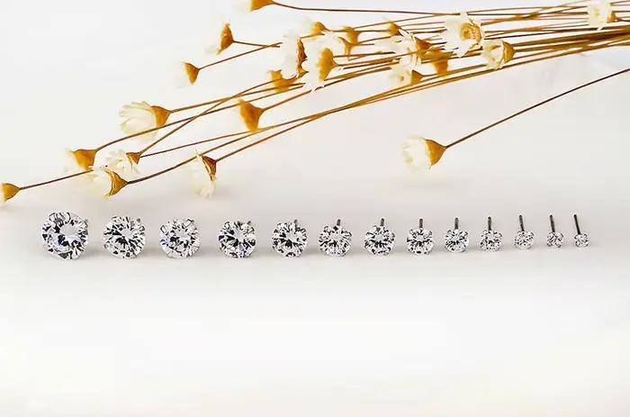 LEKANI cristal mode véritable 925 boucles d'oreilles en argent Sterling pour les femmes de mariage bijoux fins cadeau