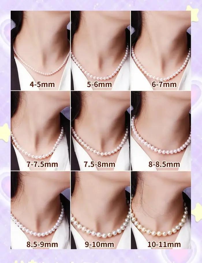 Collier de Perles Baroques Blanches Naturelles Classiques pour Femmes Occasions Spéciales Blancs Argent Gris Rouge Bleu Clair Blanc Perle Bronzage Corail Vert de Mer Blanc