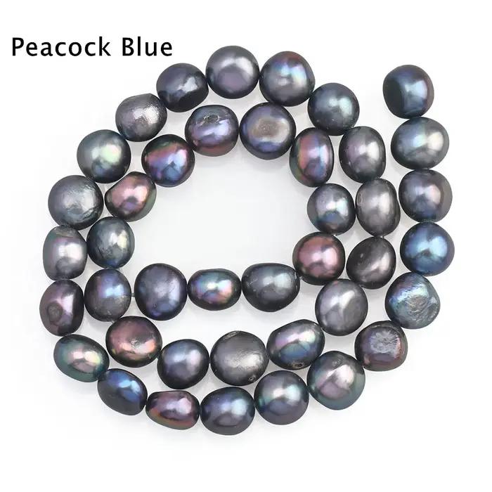 Perles de culture d'eau douce naturelles en blanc et gris pour bijoux baroques occasions spéciales femmes