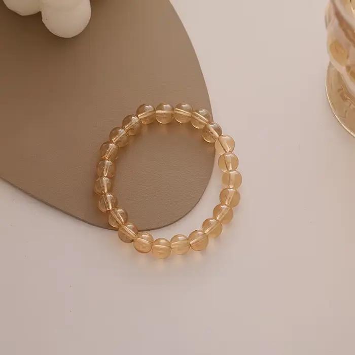 Bracelet Élastique aux Perles Semi-précieuses Style Décontracté pour Filles Occasions Spéciales Tutoriel DIY Accessoire Mode Chic