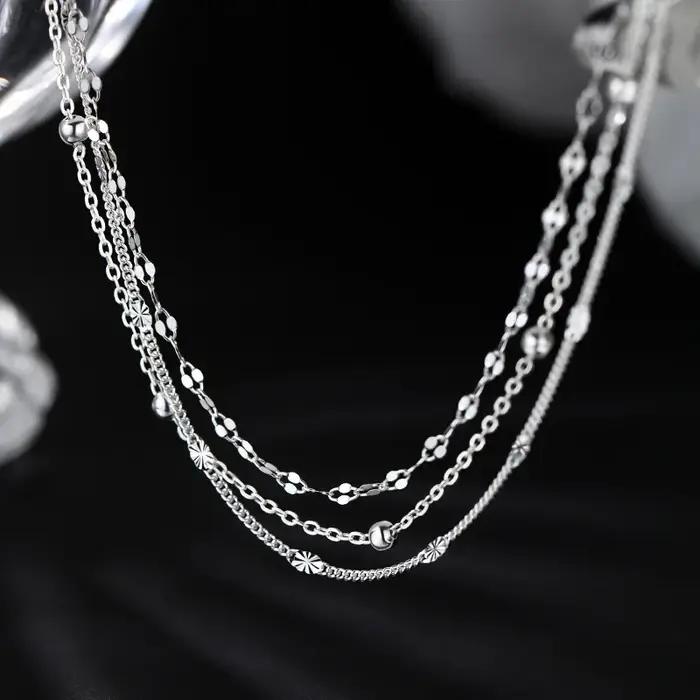 Bracelets chaîne en argent Sterling 925 scintillant pour femmes