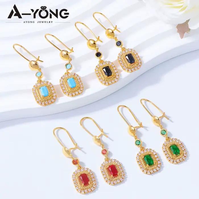 Ensemble de bijoux éthiopiens plaqués or 24 carats avec zircone italienne collier bracelet boucles d'oreilles mariage femmes occasions spéciales