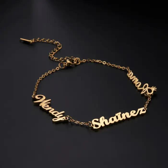 Bracelet Personnalisé avec Nom pour Femme et Enfant