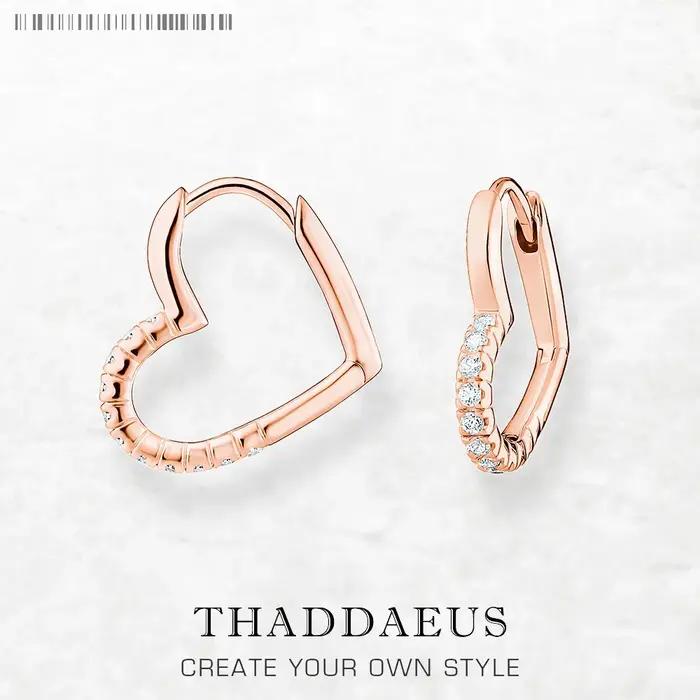 Boucles d'oreilles en forme de cœur en or Rose pour femmes, bijoux fins d'hiver, cadeau romantique e