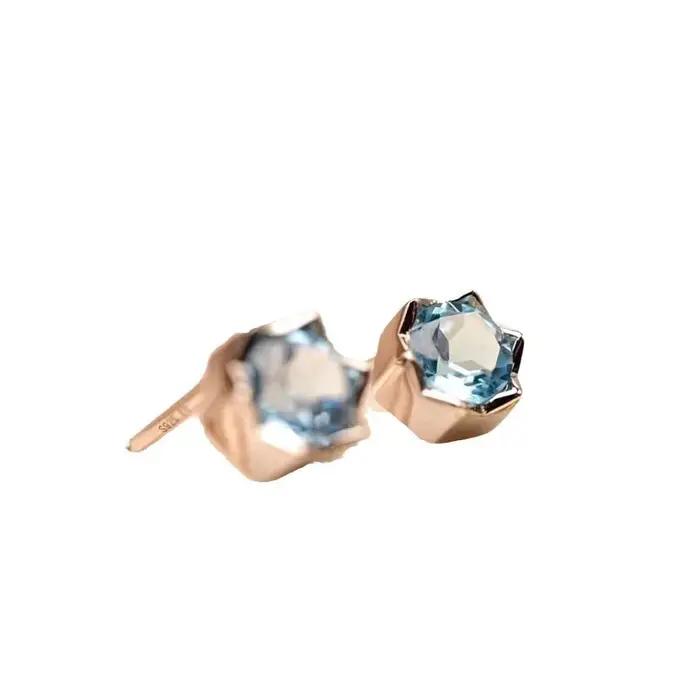 Boucles d'oreilles ITSMOS 925 sterling à la mode étoile topaze naturelle pour femmes occasions spéciales