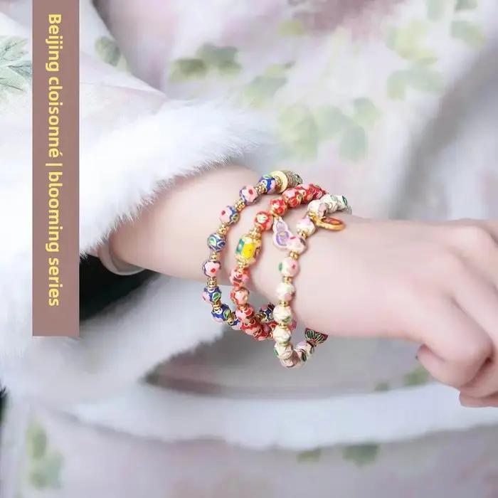 Bracelet en émail cloisonné