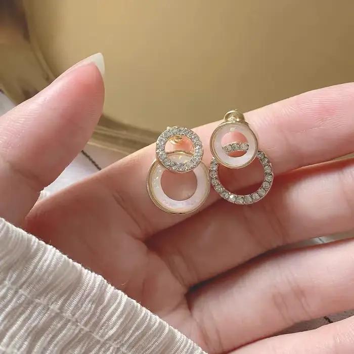 Boucles d'oreilles en forme de feuille délicate pour femmes, couleur argent/or, à la mode, cadeau fa