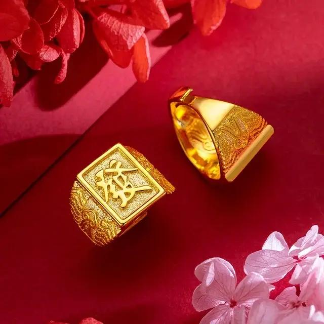 Bague aigle en or exquis de couleur 18 carats pour hommes, frère, père, femmes, bijoux ouverts, bagues de fiançailles, de mariage, ne se décolore pas