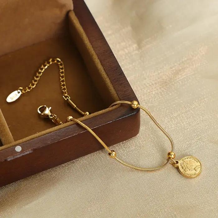 ChimJOBracelet en or pour femme, bijoux fantaisie, cadeau