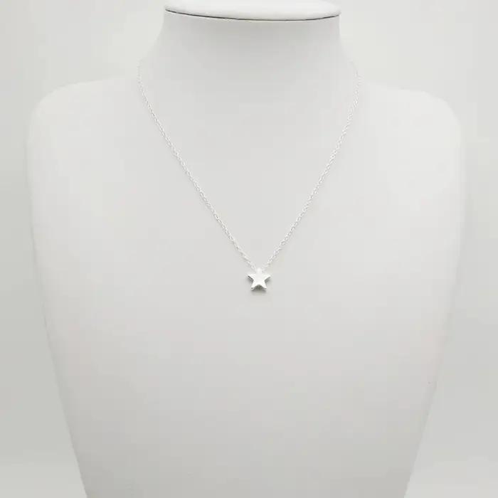 2024 nouvelles femmes Chocker or/argent couleur chaîne étoile coeur Collier ras du cou Bijoux Collana Kolye