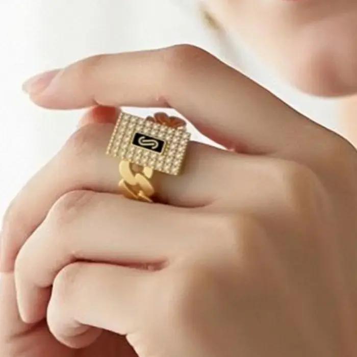 Bague Monaco plaquée or 14 carats