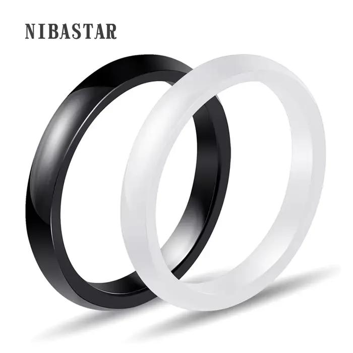 Bague en céramique lisse pour femmes, moderne et élégante, tracker de sommeil intégré, pour mariage et occasions spéciales