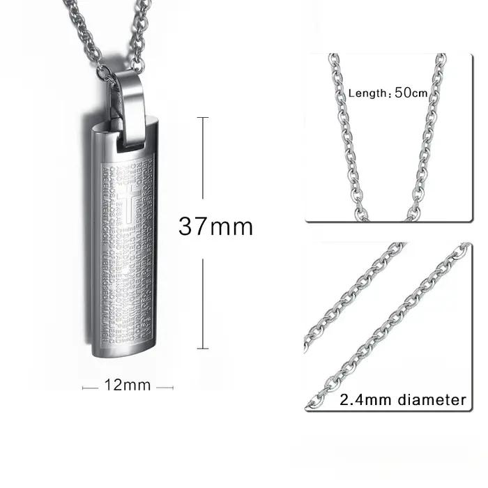 Pendentifs espagnols plaqués titane pour hommes