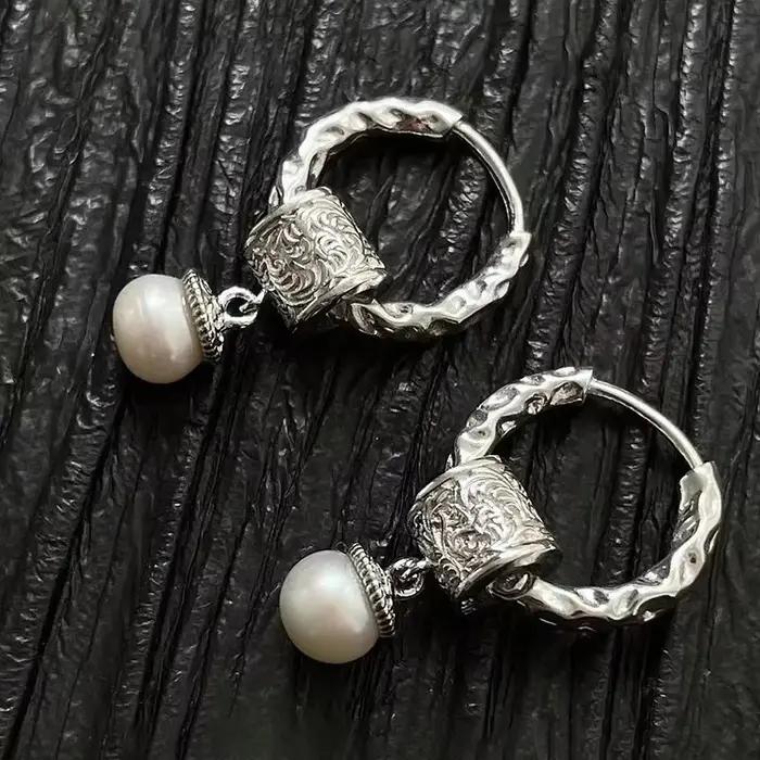 Boucles d'oreilles gothiques en argent Sterling 925 pour femmes