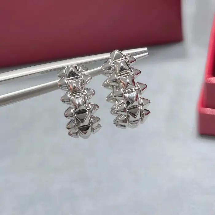 Boucles d'oreilles rondes torsadées plaquées or 18 carats, accessoire de bijouterie en métal, style