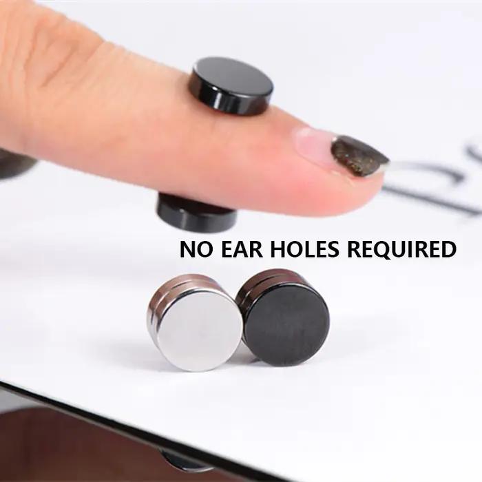Boucles doreilles creoles a clip pour hommes femmes acier inoxydable sans perçage indolores bijoux cadeaux occasions speciales