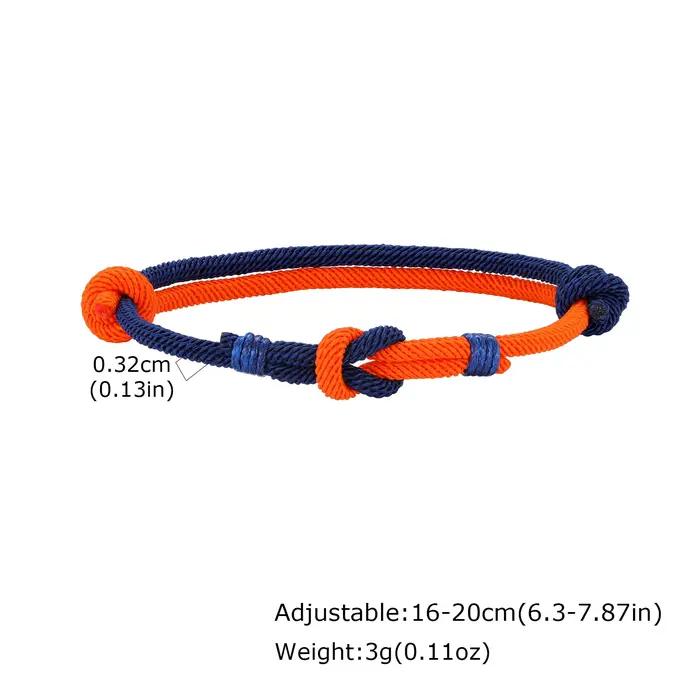 Bracelet en corde à nœud éternel bleu rouge pour hommes cadeau mariage anniversaire quotidien club occasion spéciale
