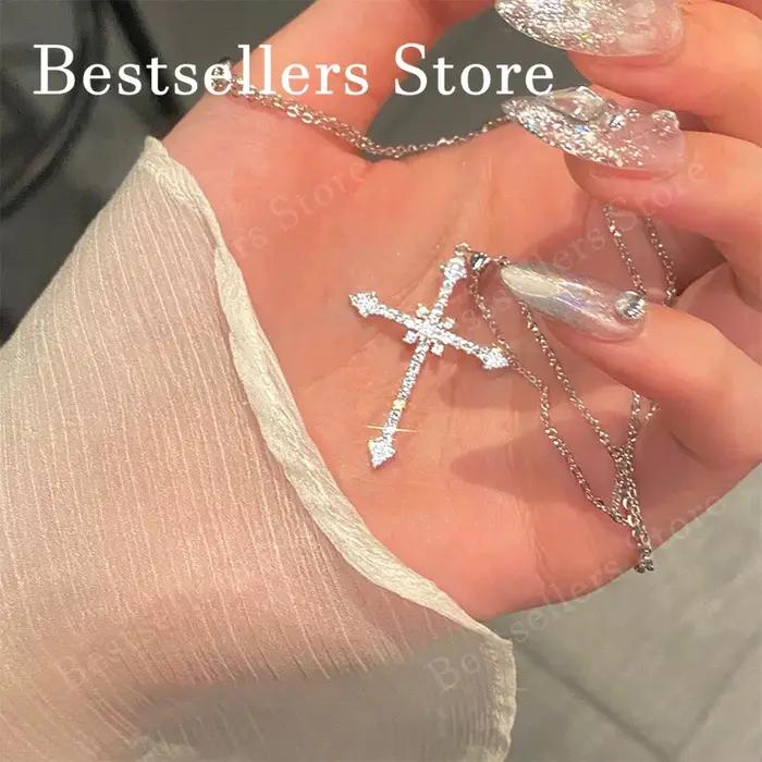 Collier à breloques pour femme en argent sterling 925