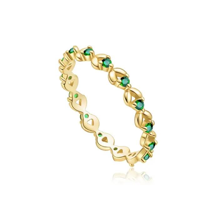ANDYWEN – bague Vintage en argent Sterling 925, ligne creuse, Zircon vert, bijoux de luxe de Style rétro pour femmes, cadeau de fête et de rencontre