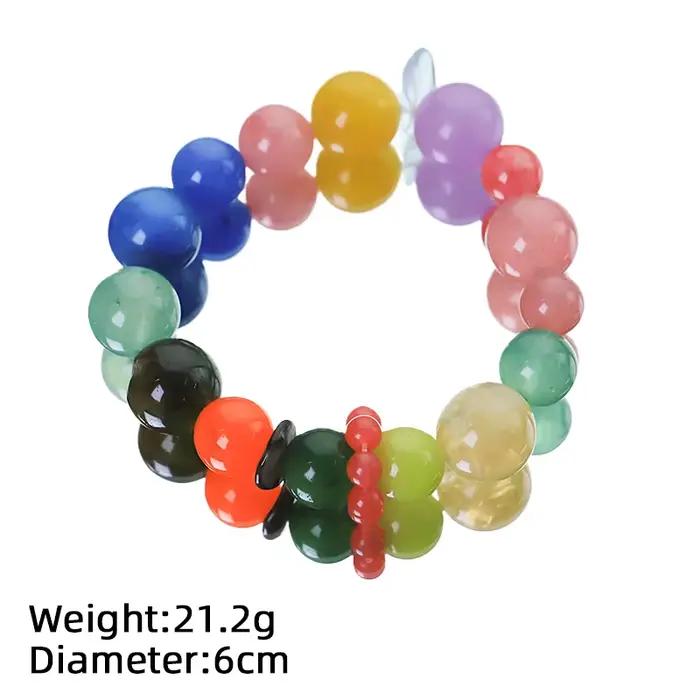 Bracelet en cristal multi-trésor coloré design fait à la main porte-bonheur cadeau accessoire émotionnel pour femmes occasions spéciales