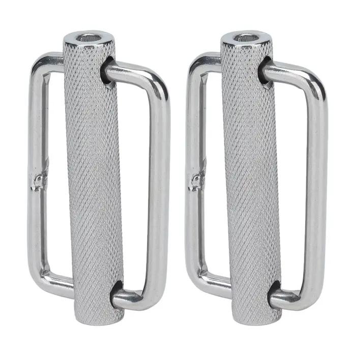 Lot de 2 boucles coulissantes rectangulaires réglables en acier inoxydable 316 à molettes pour ceint