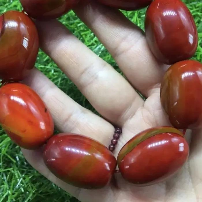 Bracelet en Agate de soie rouge des états-forts