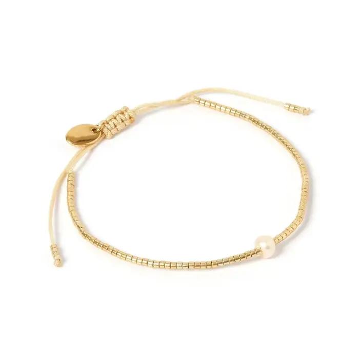 KKBEAD Miyuki Bracelets pour Femme cadeau de luxe Bracelet de perles naturelles couleur or perles Si