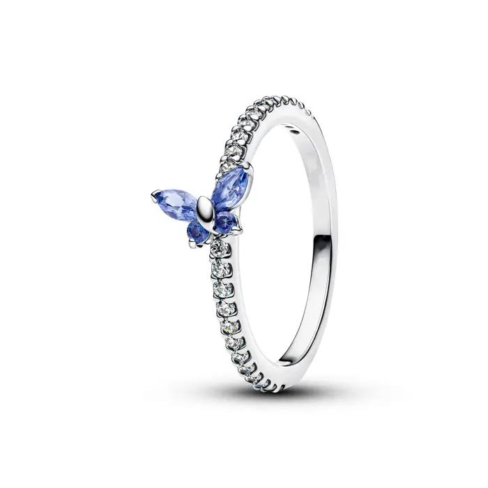Meilleure vente 2025 – Bague en argent pur 925 % avec diamant en forme de rose
