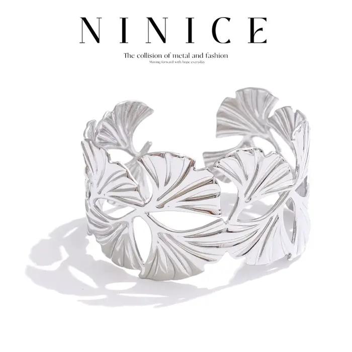Bracelets en acier inoxydable design rétro moderne pour femmes occasions spéciales cadeaux de mode