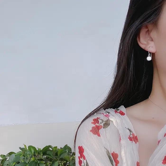Boucles d'Oreilles en Argent Sterling 925 Plaqué Or pour Femme