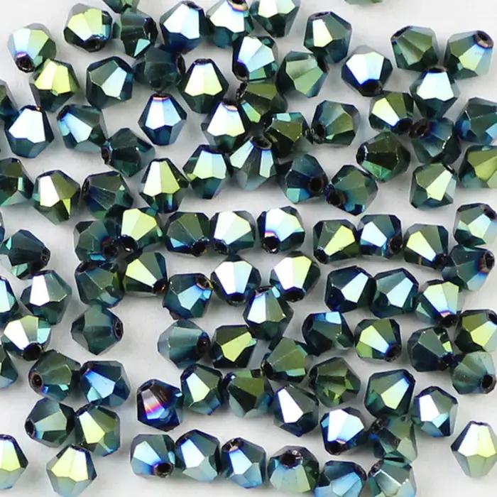 STENYA – Bijoux en cristal plaqué, 4mm, perles tchèques, nœud papillon Bicone, boucles d'oreilles, accessoires de collier