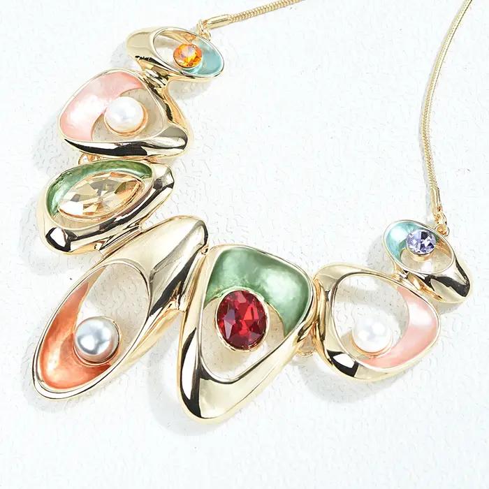 Ensemble de bijoux de luxe en or pour femmes