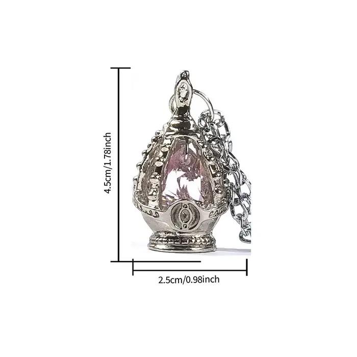 Ensemble de bijoux collier et bague Chic Soul Gem en alliage de zinc style anime magique pour femme et fille