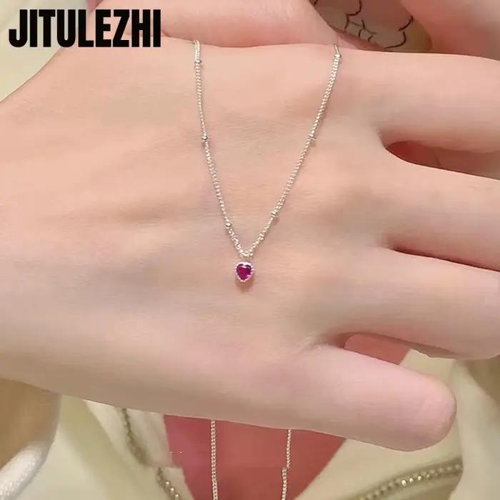 Collier pendentif en argent Sterling 925 pour femmes